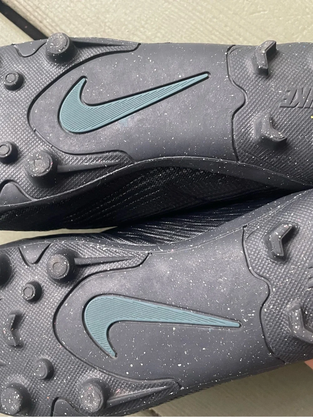 Nike Kids Black Velcro Soccer Cleats 13C